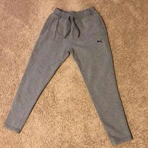 Gray Puma sweatpants